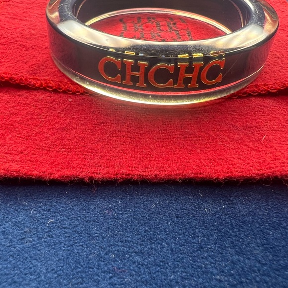 Carolina Herrera Navy Resin Bangle - Picture 4 of 11